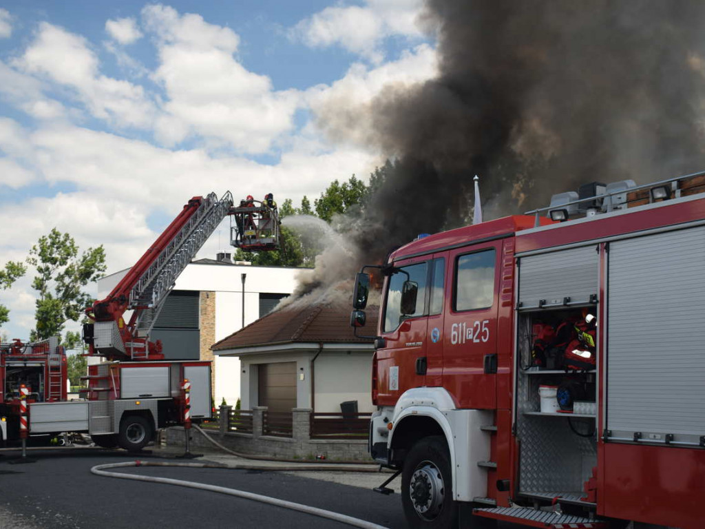 Środa: Spalił się dom jednorodzinny na Lazurowej (galeria)