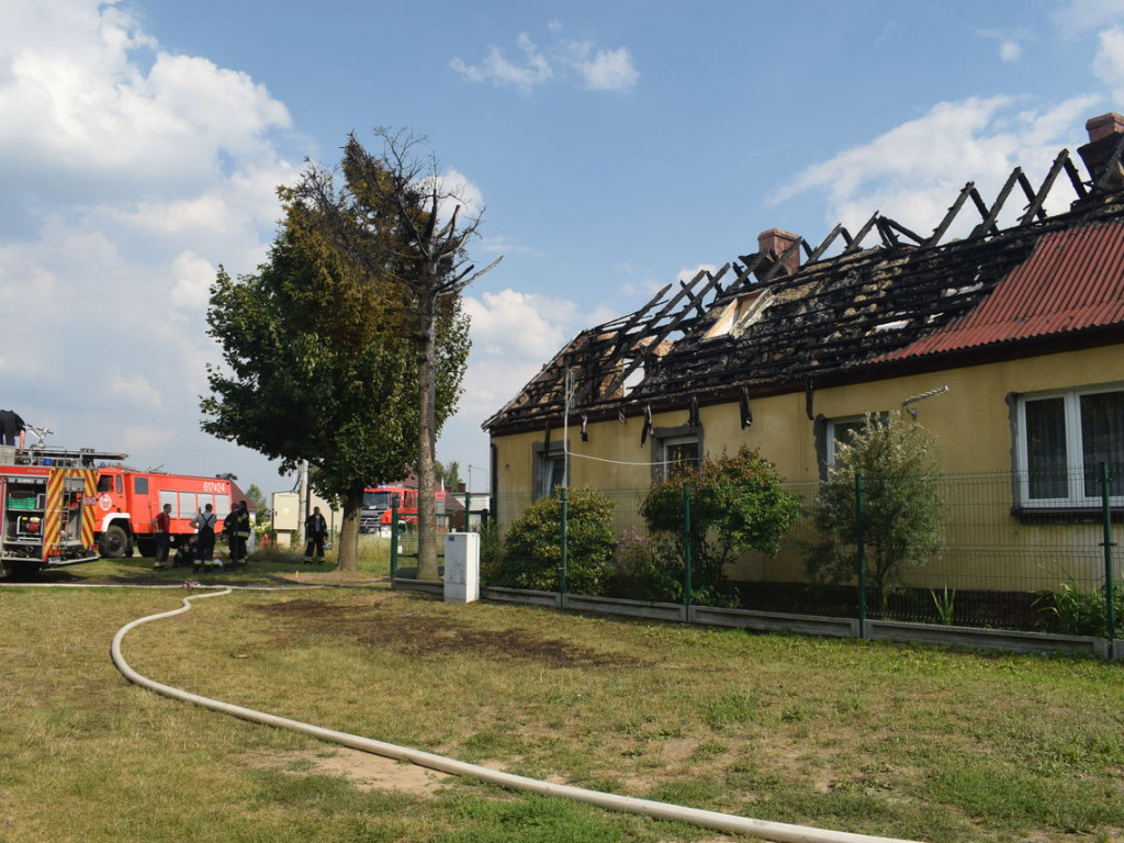 Sulęcinek: Spalony dach w budynku jednorodzinnym