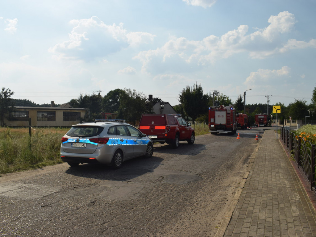 Sulęcinek: Spalony dach w budynku jednorodzinnym