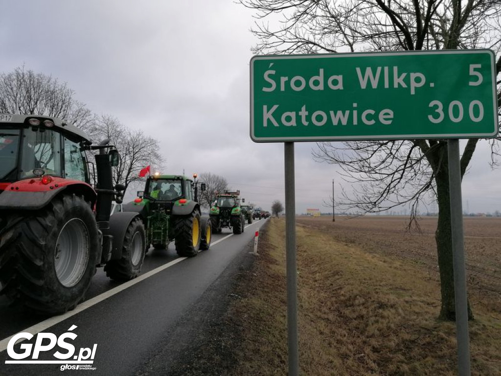 Protest rolników w Koszutach i na ulicach Środy!
