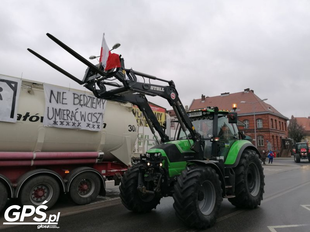 Protest rolników w Koszutach i na ulicach Środy!
