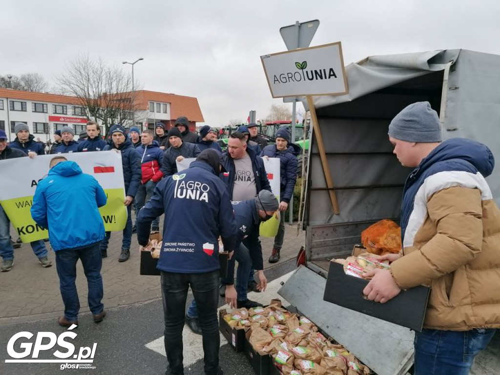Protest rolników w Koszutach i na ulicach Środy!