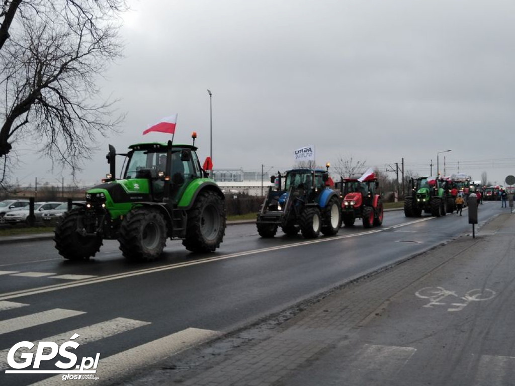 Protest rolników w Koszutach i na ulicach Środy!