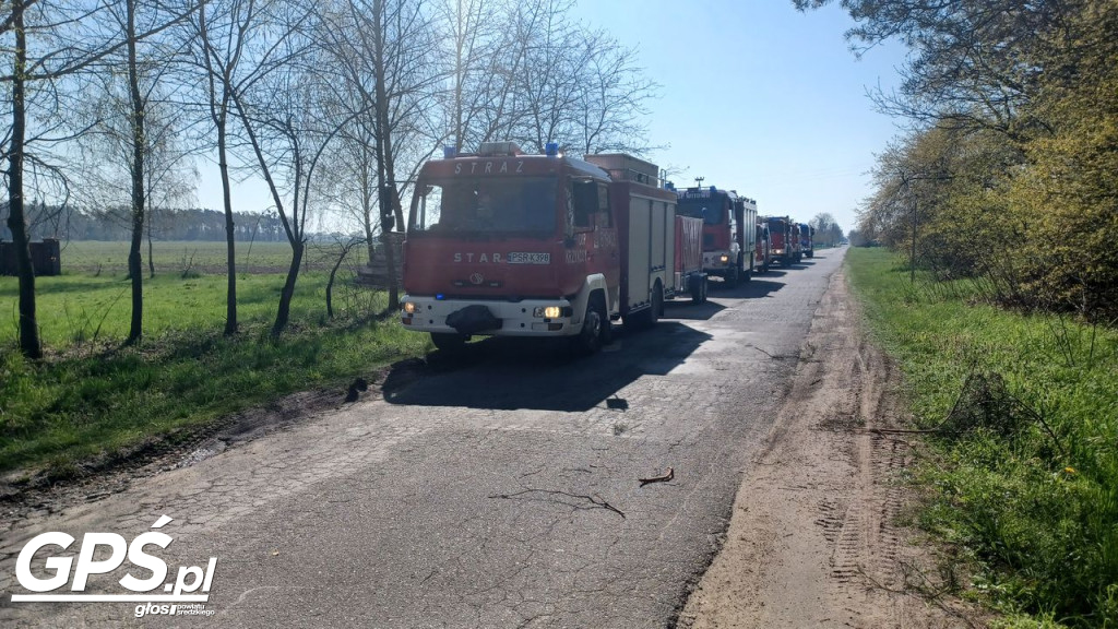 Ćwiczenia strażaków w Rogusku