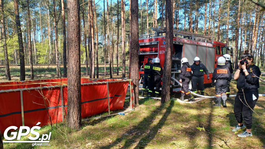 Ćwiczenia strażaków w Rogusku
