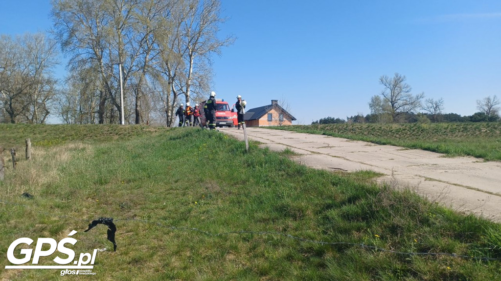 Ćwiczenia strażaków w Rogusku