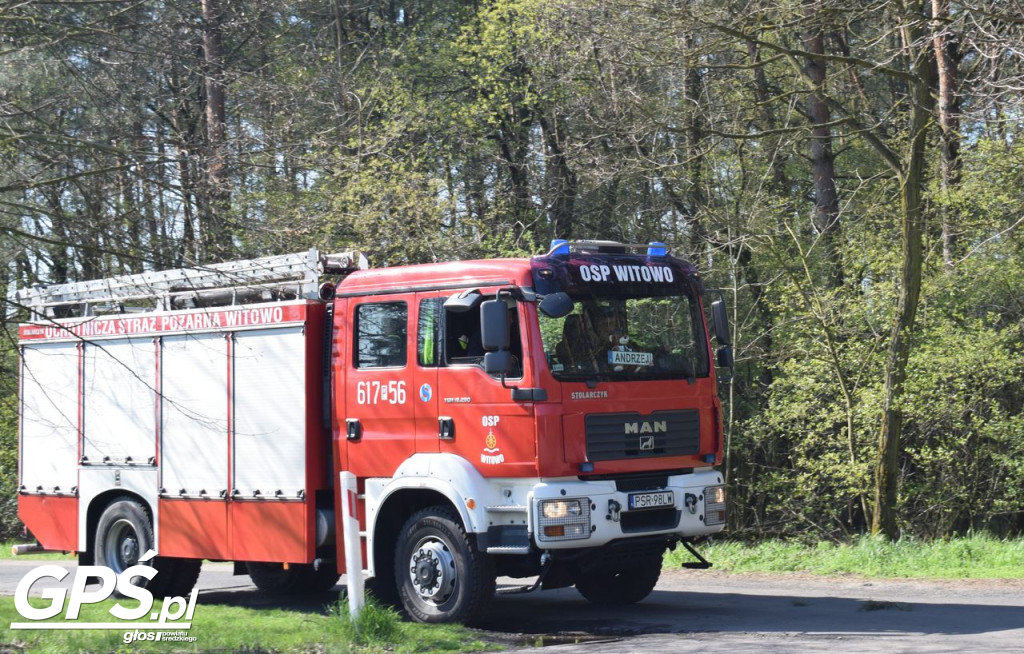 Ćwiczenia strażaków w Rogusku