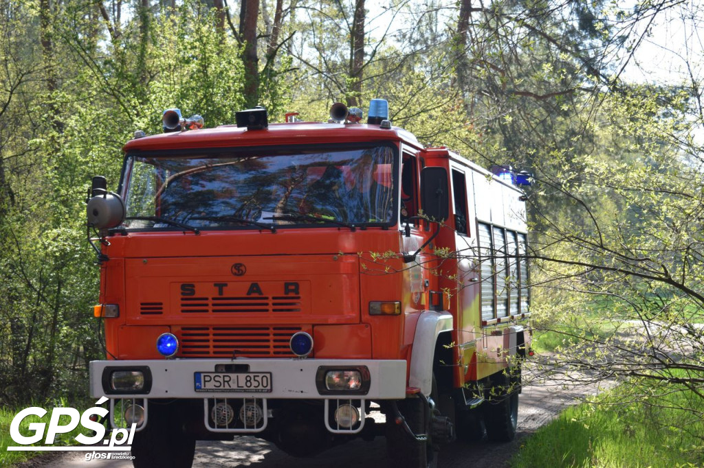 Ćwiczenia strażaków w Rogusku