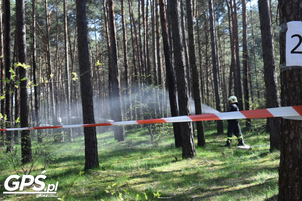 Ćwiczenia strażaków w Rogusku