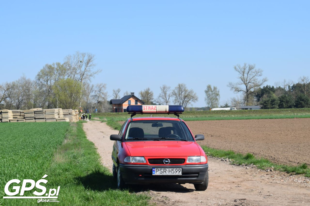 Ćwiczenia strażaków w Rogusku