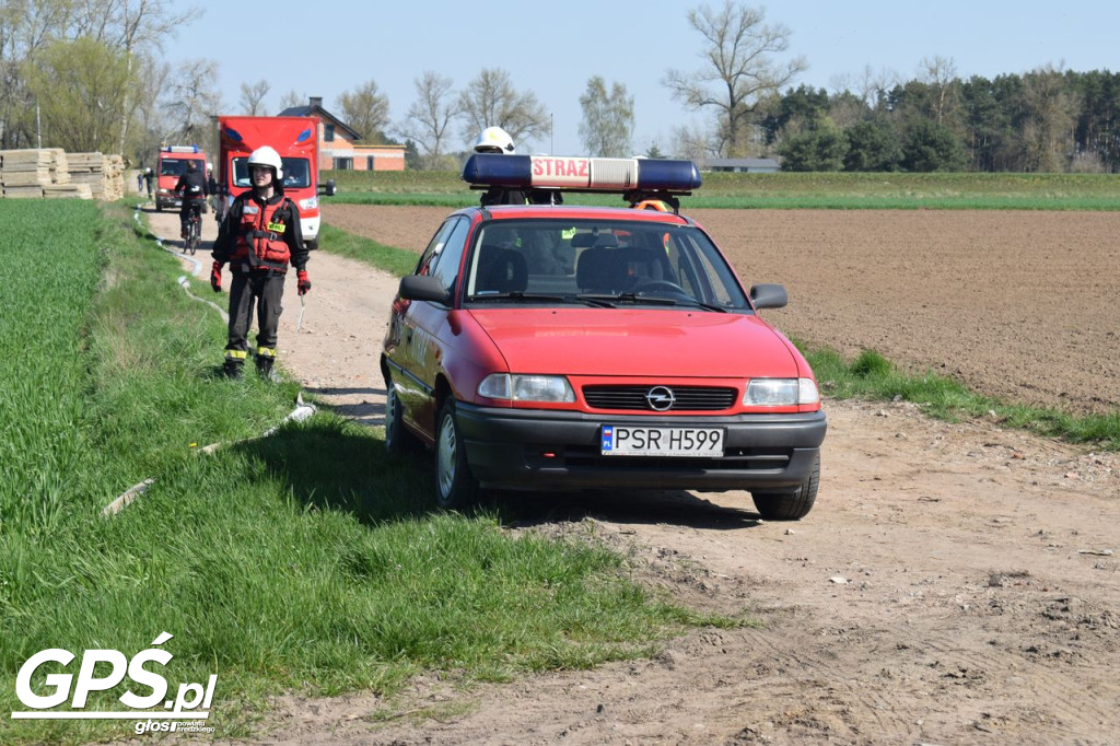 Ćwiczenia strażaków w Rogusku