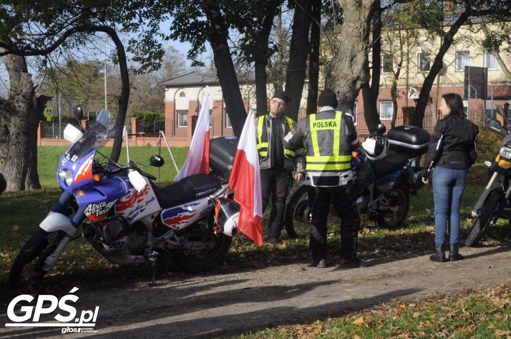 Motocykle w Miłosławiu. Parada 11 listopada