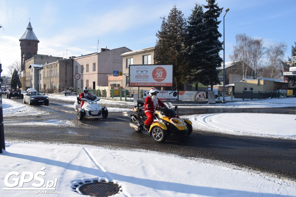 Moto Mikołaje przejechały ulicami Środy