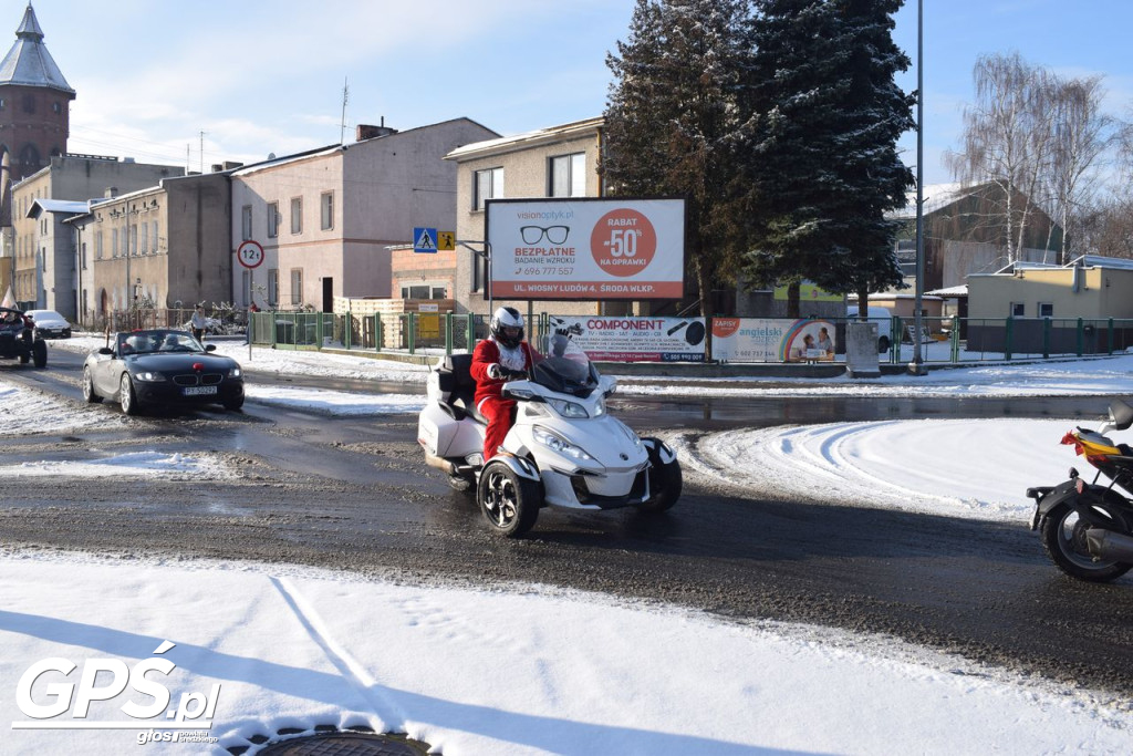 Moto Mikołaje przejechały ulicami Środy