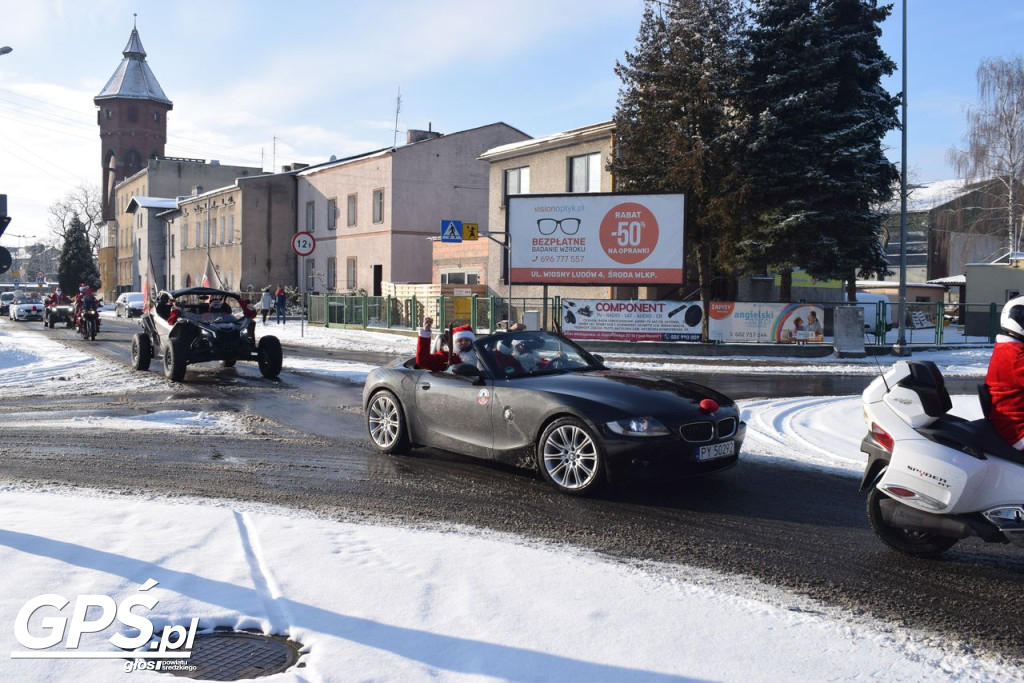 Moto Mikołaje przejechały ulicami Środy