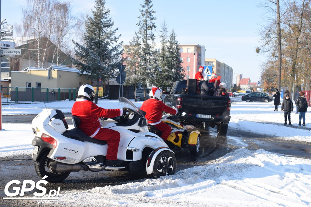 Moto Mikołaje przejechały ulicami Środy