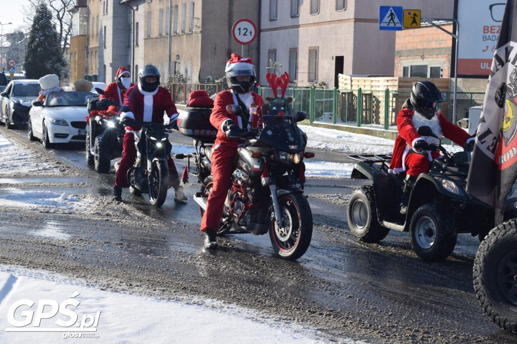 Moto Mikołaje przejechały ulicami Środy