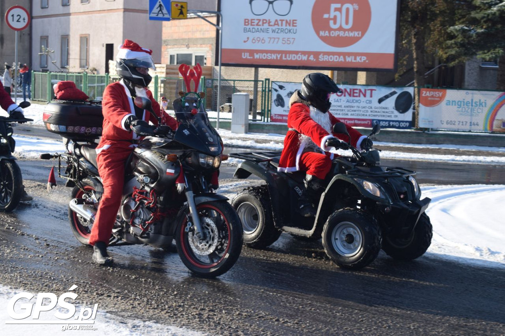 Moto Mikołaje przejechały ulicami Środy