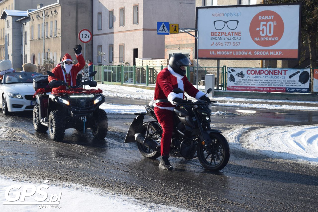 Moto Mikołaje przejechały ulicami Środy