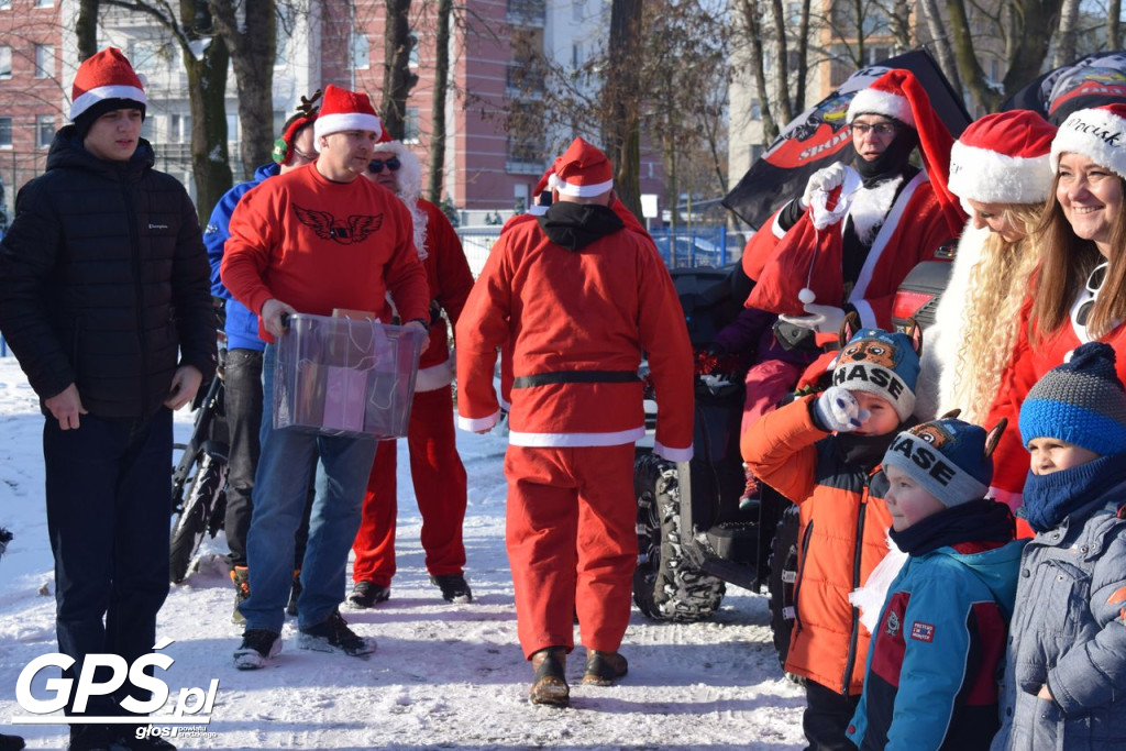 Moto Mikołaje przejechały ulicami Środy