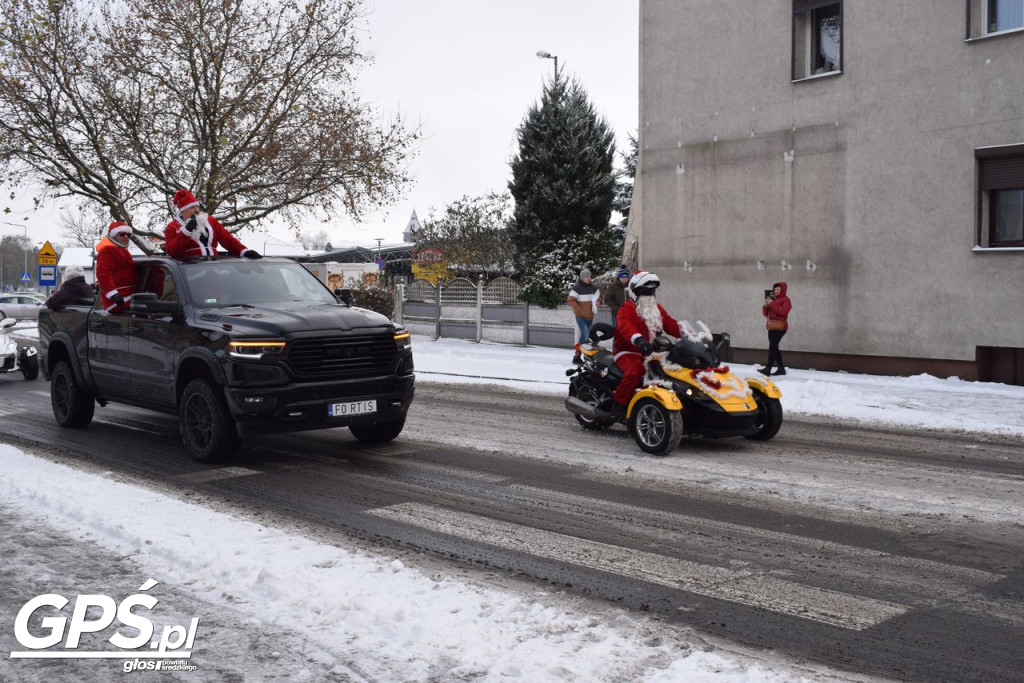 Moto Mikołaje przejechały ulicami Środy
