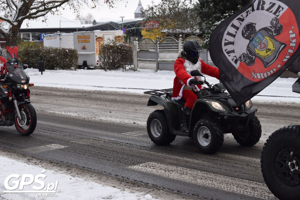 Moto Mikołaje przejechały ulicami Środy