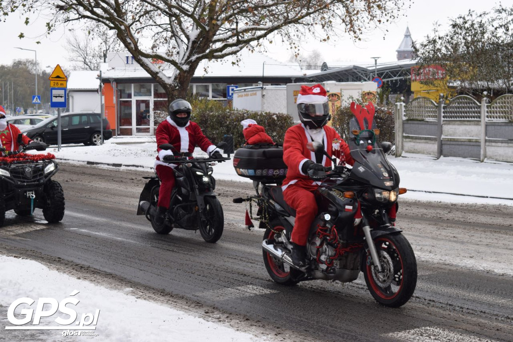 Moto Mikołaje przejechały ulicami Środy