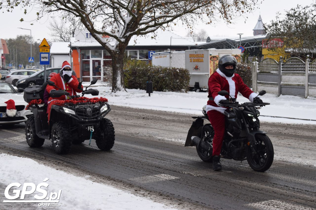 Moto Mikołaje przejechały ulicami Środy