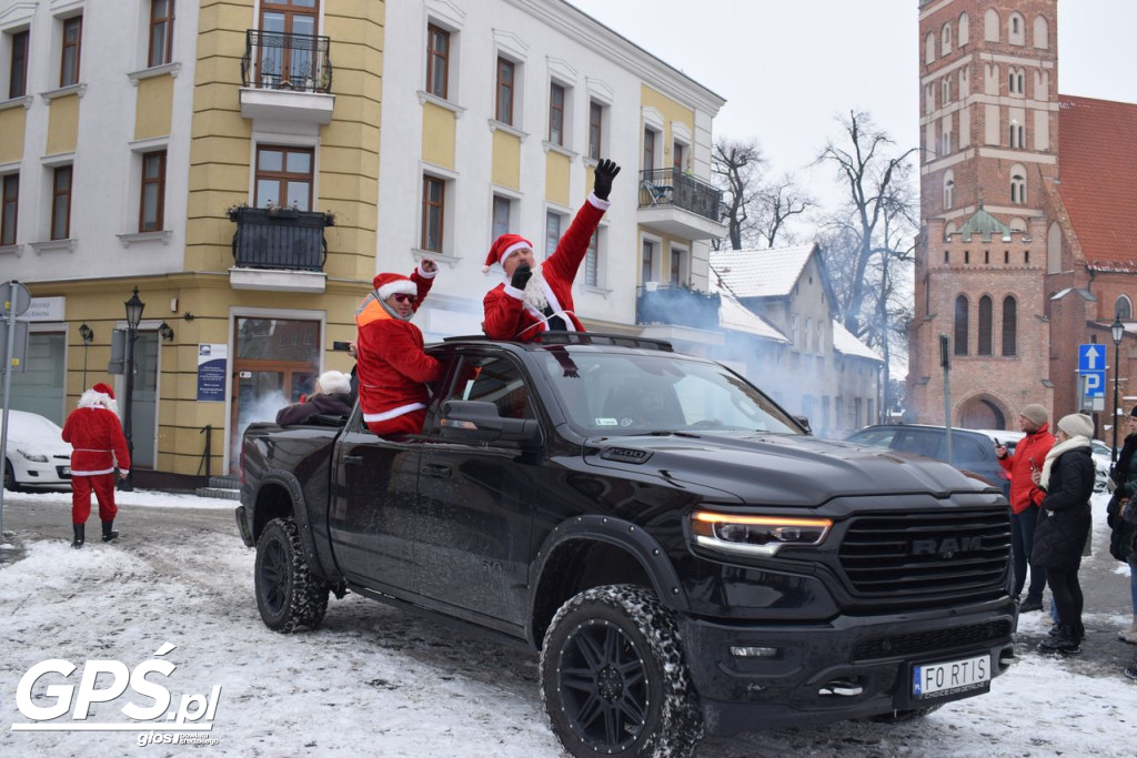 Moto Mikołaje przejechały ulicami Środy