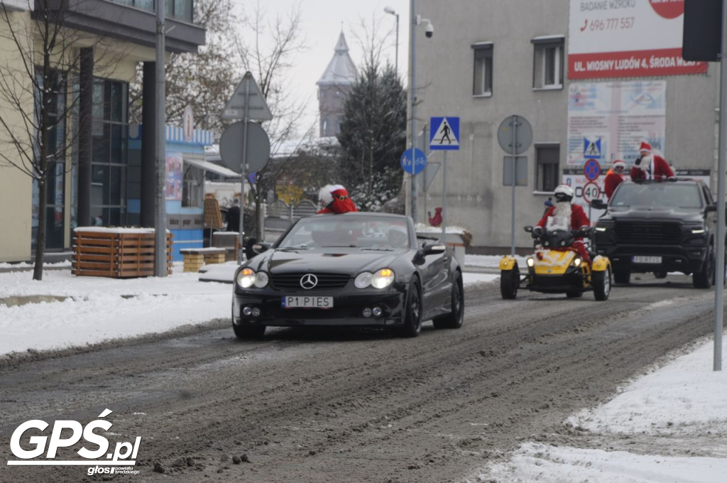 Moto Mikołaje przejechały ulicami Środy