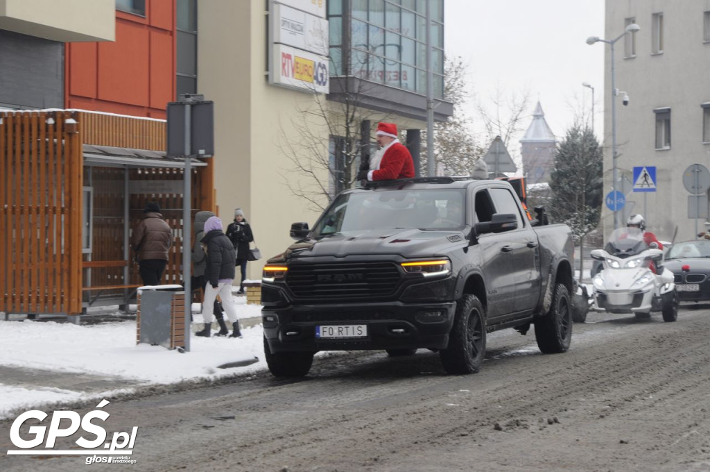 Moto Mikołaje przejechały ulicami Środy