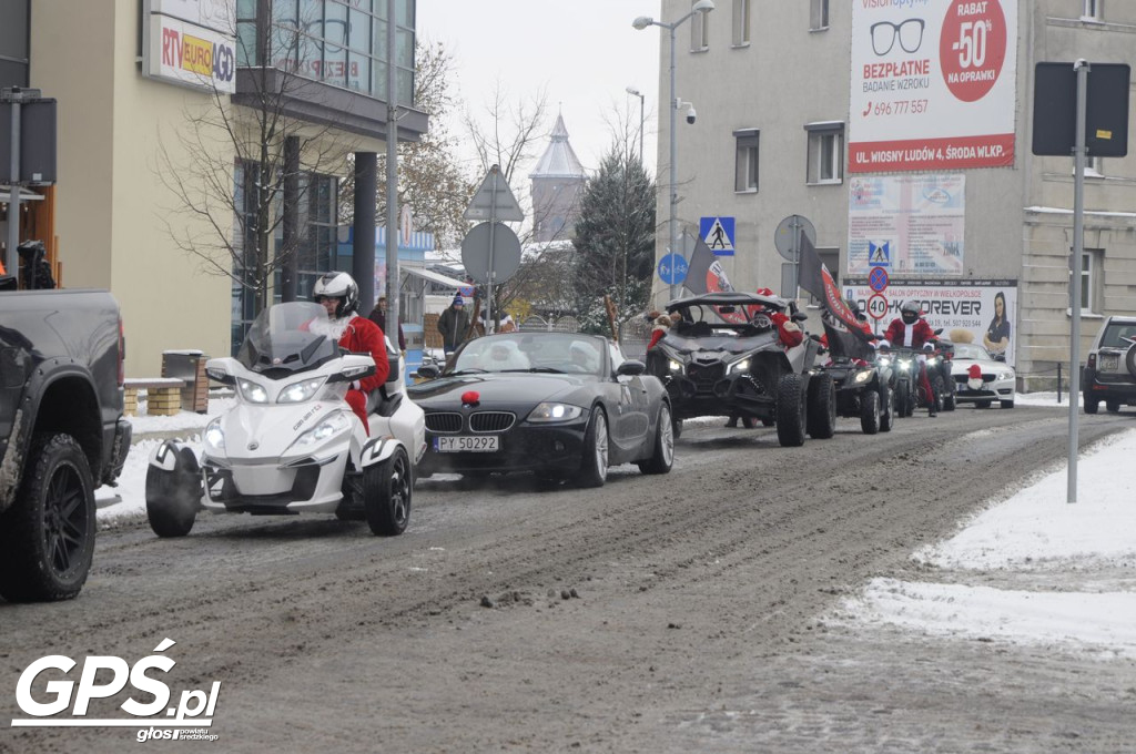 Moto Mikołaje przejechały ulicami Środy