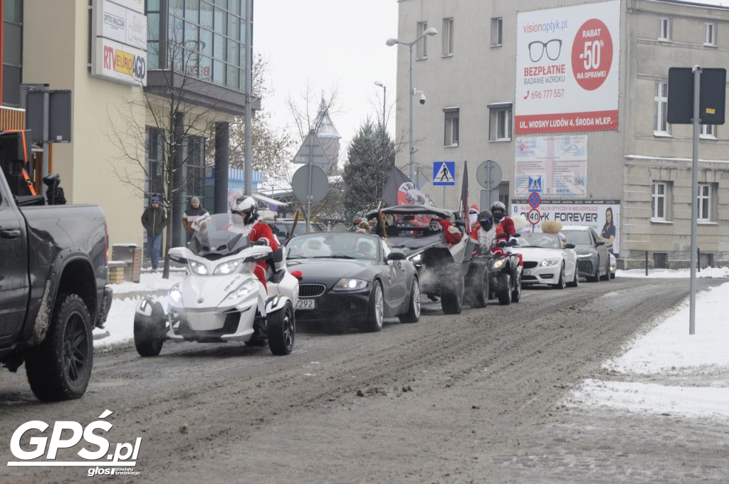 Moto Mikołaje przejechały ulicami Środy