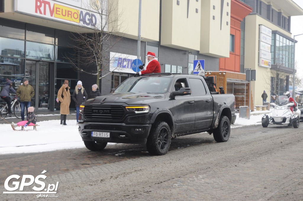 Moto Mikołaje przejechały ulicami Środy