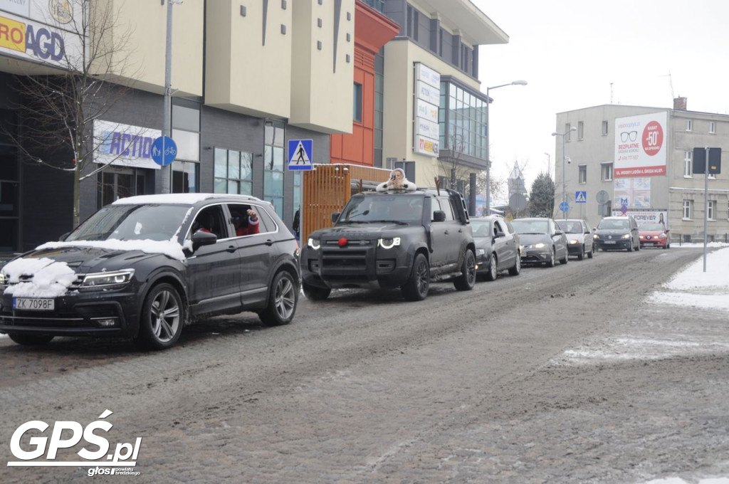Moto Mikołaje przejechały ulicami Środy