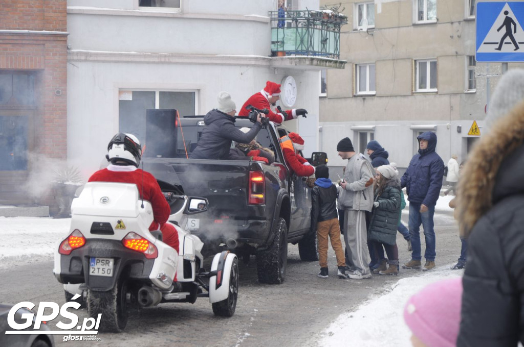 Moto Mikołaje przejechały ulicami Środy