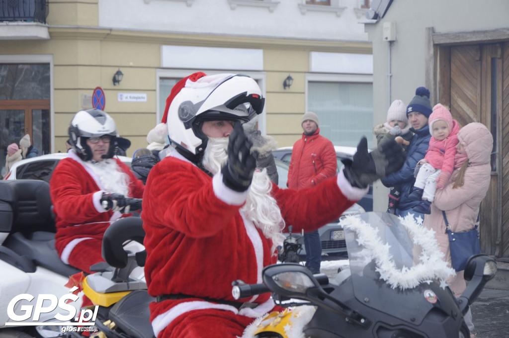Moto Mikołaje przejechały ulicami Środy