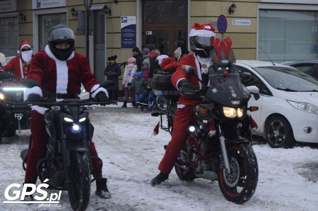 Moto Mikołaje przejechały ulicami Środy