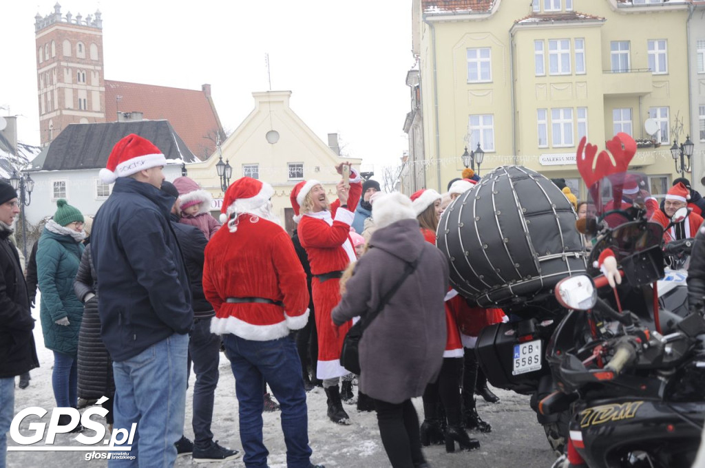 Moto Mikołaje przejechały ulicami Środy