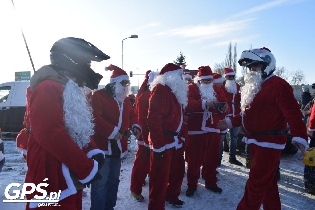 Moto Mikołaje przejechały ulicami Środy