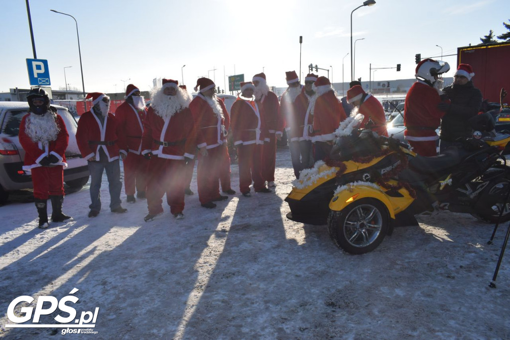 Moto Mikołaje przejechały ulicami Środy