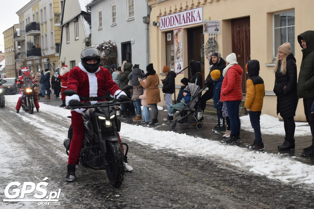 Moto Mikołaje przejechały ulicami Środy