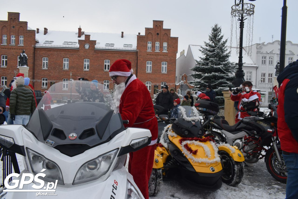 Moto Mikołaje przejechały ulicami Środy