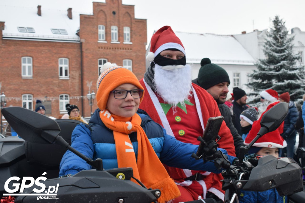 Moto Mikołaje przejechały ulicami Środy