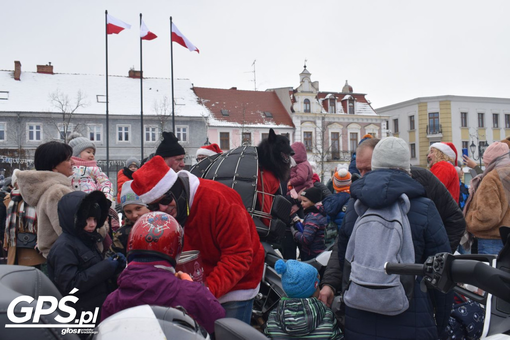 Moto Mikołaje przejechały ulicami Środy