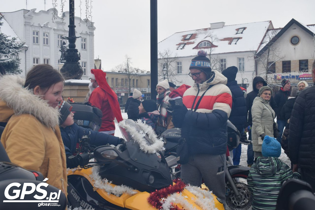 Moto Mikołaje przejechały ulicami Środy