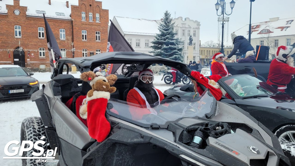 Moto Mikołaje przejechały ulicami Środy