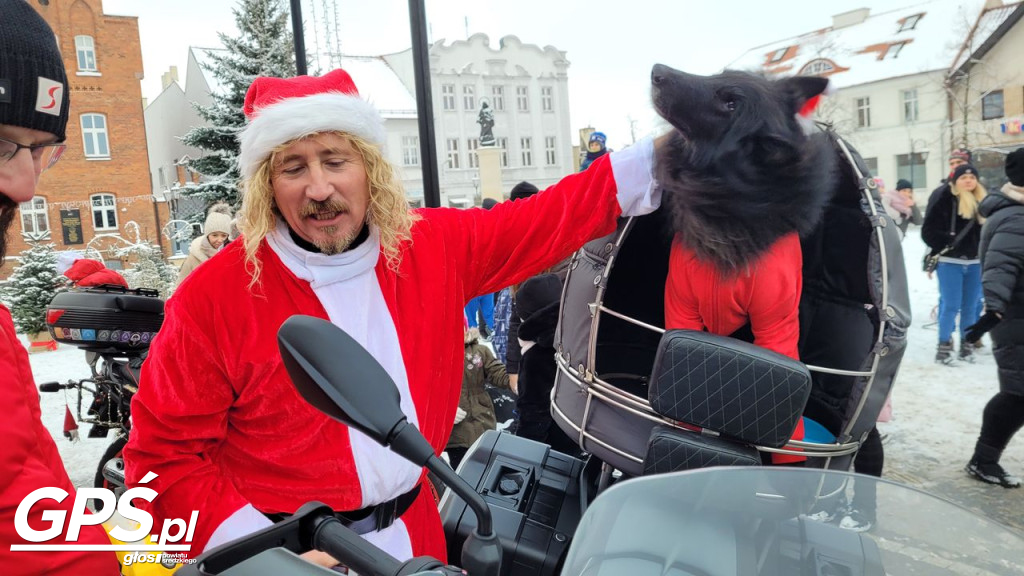 Moto Mikołaje przejechały ulicami Środy
