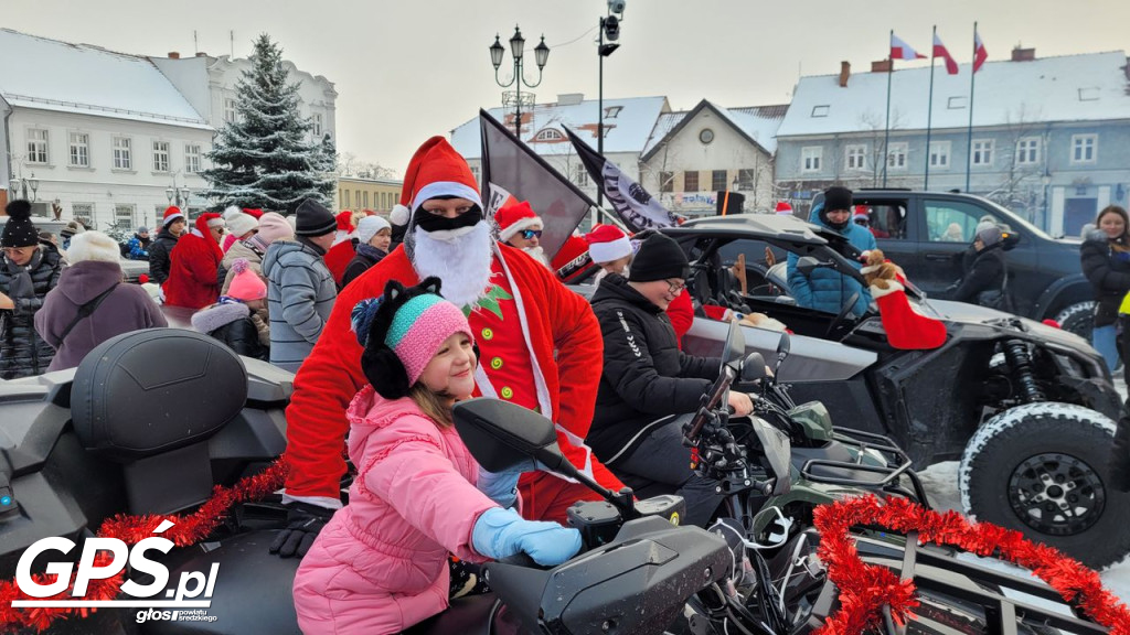 Moto Mikołaje przejechały ulicami Środy