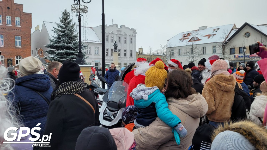 Moto Mikołaje przejechały ulicami Środy